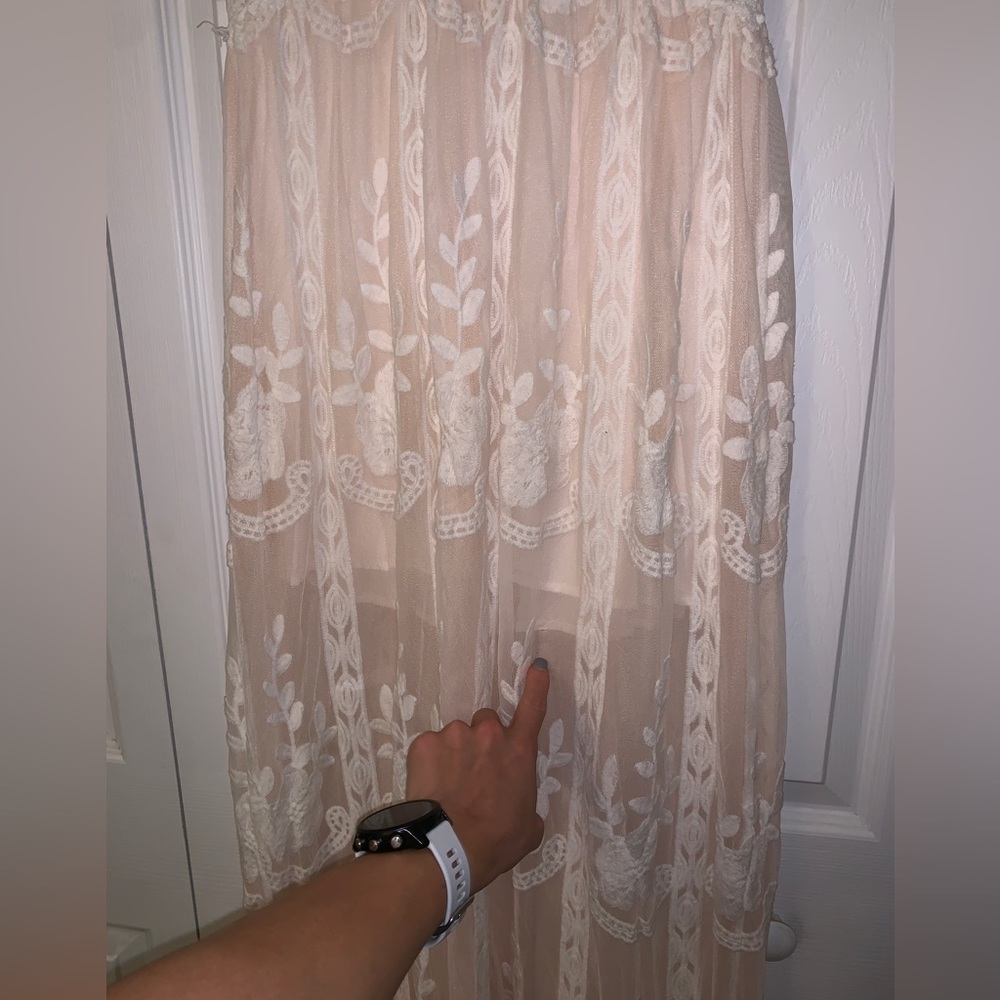 Vici Collection White Lace Maxi Dress Size XS - Picture 4 of 5